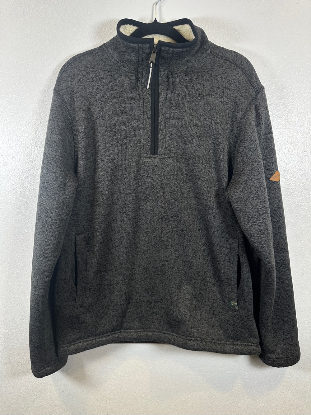 Orvis Men's Dark Gray Half-Zip Fleece Pullover